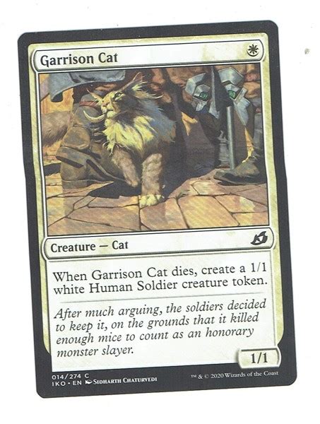 Maybe you would like to learn more about one of these? Free: Garrison Cat MTG Magic The Gathering 014/274 C 2020 - Trading Card Games - Listia.com ...