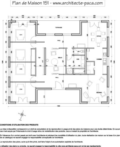 Plan maison architecte plain pied gratuit. Télécharger : Plan de maison BOIS - Plain pied sur mesure ...