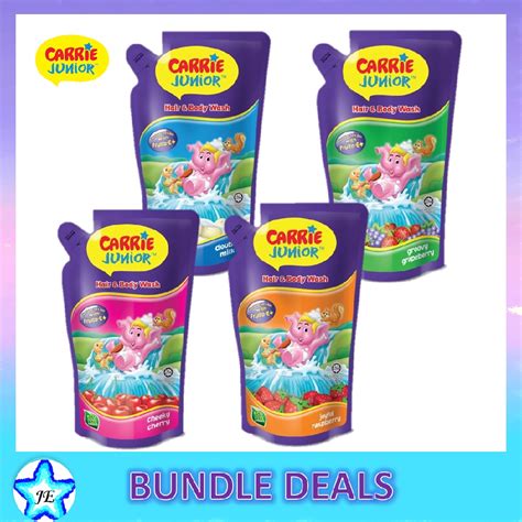 It comes with a perfect ph balance to smoothen your child's skin. Carrie Junior Baby Hair & Body Wash Refill Pack 500g ...