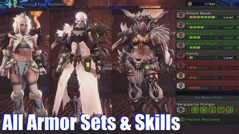 Players may also outfit their palicoes with specific equipment. Monster Hunter World - All Armor Sets & Armor Skills ...