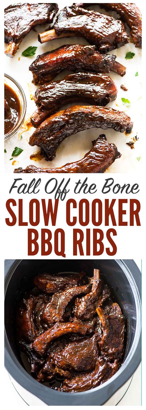 Place the pork roast into the slow cooker; AWARD WINNING fall-off-the-bone tender Crockpot Ribs. 10 ...
