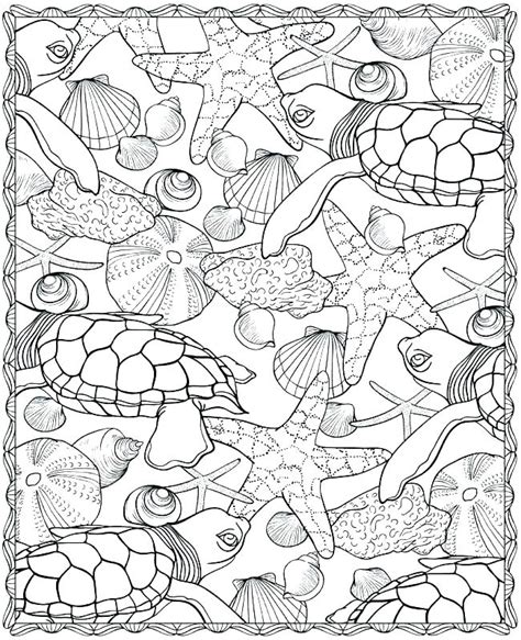 Marine life ocean floor 1 coloring page free pages animal detailed. Marine Life Coloring Pages at GetDrawings | Free download