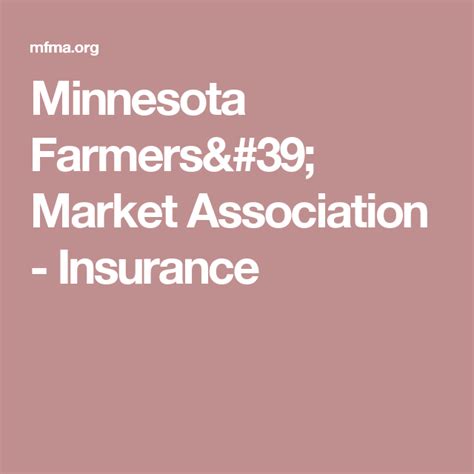 Maybe you would like to learn more about one of these? Minnesota Farmers' Market Association - Insurance | Association marketing, Insurance, Farmers market