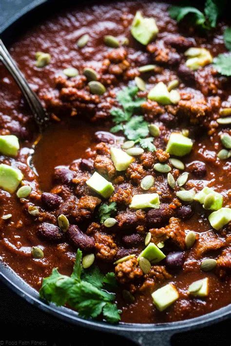 If you have an atypical bird (multiple beards), measure each beard, convert them to a decimal number, then add those figures together and multiply by two. Smokey and Sweet Turkey Chili {GF} | Food Faith Fitness