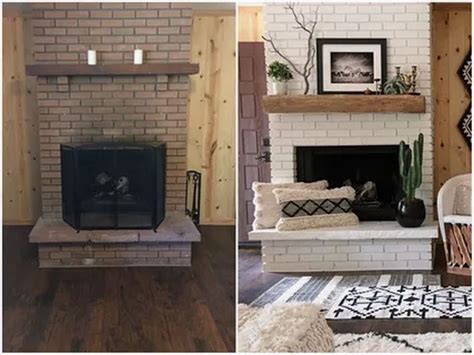 Paint your old brick fireplace a bold color. Best 10 Fireplace Makeover Ideas For Cozy Winter With ...