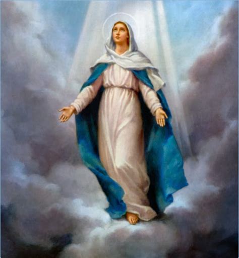 La asunción de maría fue convertida en dogma de la iglesia el 1 de noviembre de 1950, gracias a la intervencón del papa pío xii. Asunción de la Virgen María - Virgen Santa Maria