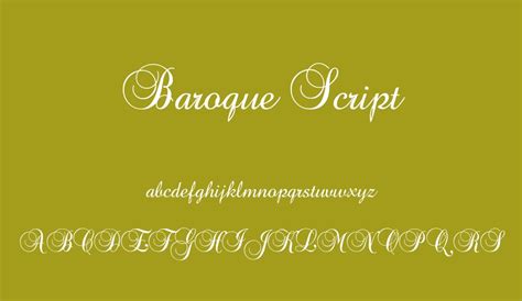 Maybe you would like to learn more about one of these? Baroque Script free font