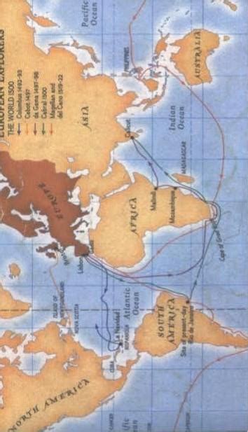 Minta gambar dan penjelasan rute perjalanan bangsa belanda. Peta Penjelajahan Samudra Bangsa Eropa - Doni Gambar