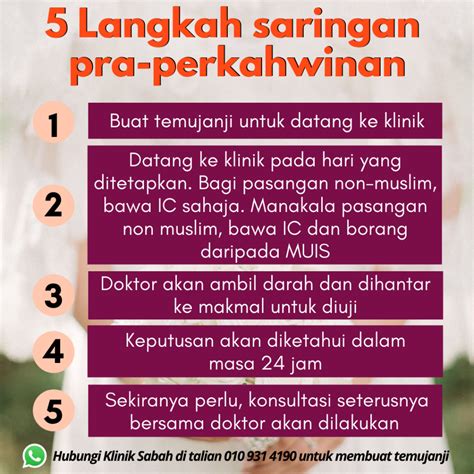 Kat mana boleh di dapatkan borang ujian saringan hiv pra perkahwinan selangor? Macamana nak buat saringan pra perkahwinan (Pre marital ...