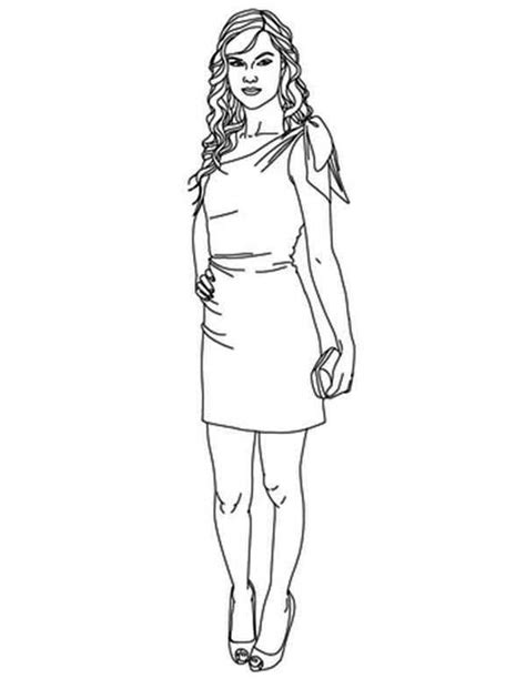 If you are a fellow swiftie, then by now you've already graced your ears with every last song on taylor swift's newest album reputation, hitting that repeat button continuously since the. Taylor Swift Coloring Pages Fashion | Coloring pages, Free ...