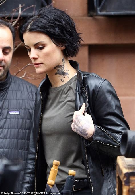 She's also played in that show kyle xy back in the day, agents of s.h.i.e.l.d., and blindspot. Jaimie Alexander flashes tattoos on set of Blindspot | Daily Mail Online