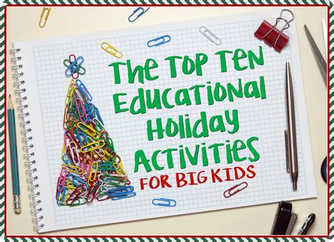 White mountains new hampshire family activities and fun things to do with the kids. Top 10 Educational Holiday Activities for Big Kids ...