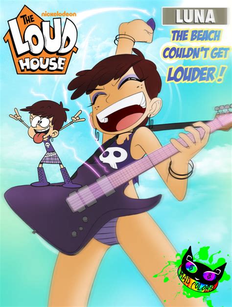 Started acting when she was four. Luna Loud - Loud House Beach Rock by Silent-Sid on DeviantArt