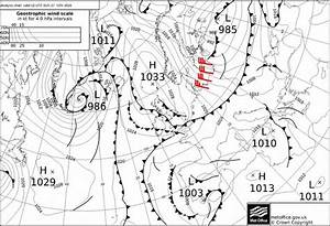 Surface Analysis Chart Of The Uk Meteorological Office On 27 Th
