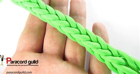 Braiding paracord in this way is fairly common. The herringbone braid - Paracord guild