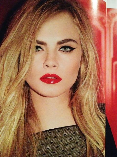 The latest tweets from cara delevingne (@caradelevingne). cara red lips | Red hair makeup, Cara delevingne, Cara ...