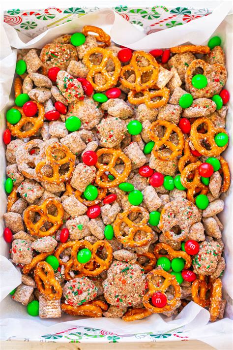 Transform chex™ cereal into a delicious treat in just 15 minutes. Puppy Chow Recipe Chex Christmas : Christmas Chex Mix ...