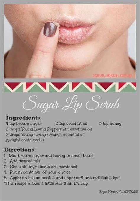 I love diy lip scrubs with. Sugar Lip Scrub! Great exfoliate for chapped and dried out ...