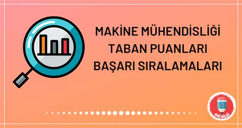 Geçen sene bu programlara yerleşen son kişi kaç net yapmışdır? 2021 Makine Mühendisliği Taban Puanları & Başarı ...