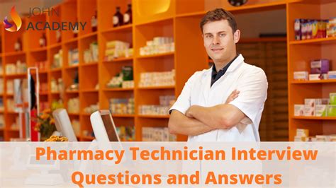 The questions were very easy and common, no. Pharmacy Technician Interview Questions and Answers | John ...