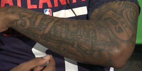 It was named the 8th best place to live in by money magazine. Jeff Teague (Atlanta Hawks/Pike grad) and his Indy skyline tattoo. : indianapolis