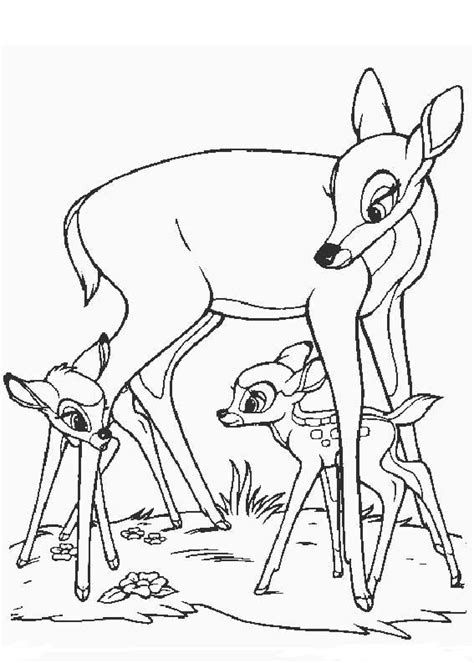 Deși pare o activitate banală. Planse colorat Bambi - Desene colorat Bambi