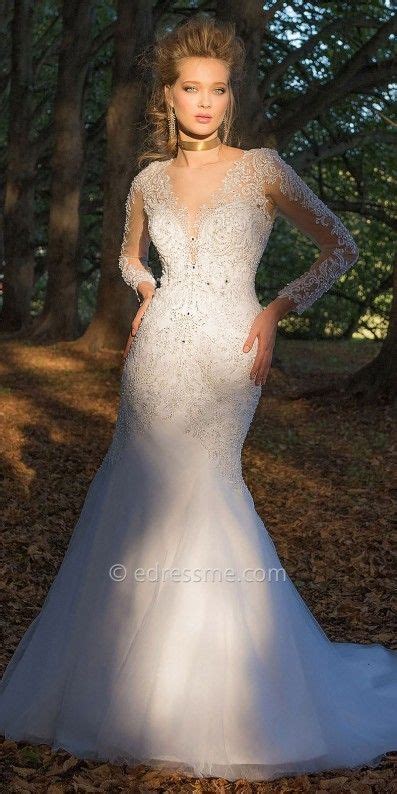 Camille la vie bietet eine erschwingliche auswahl an brautkleidern in verschiedenen formen und silhouetten. Camille La Vie Illusion Sleeve Lace Tulle Wedding Dress ...