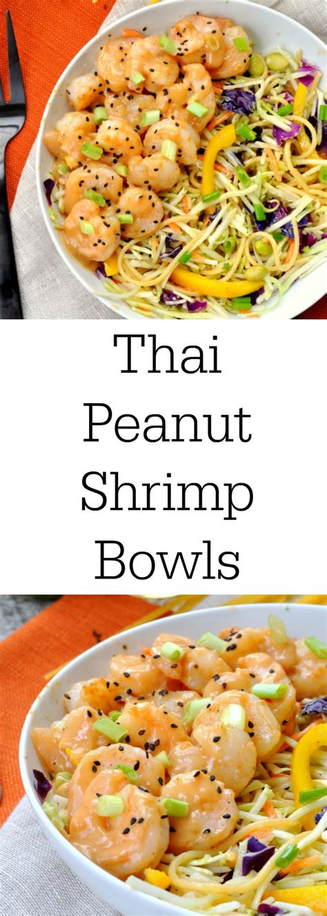 Cook and stir until peanut butter is melted and mixture comes to a boil. Thai Peanut Shrimp Bowl - My Suburban Kitchen