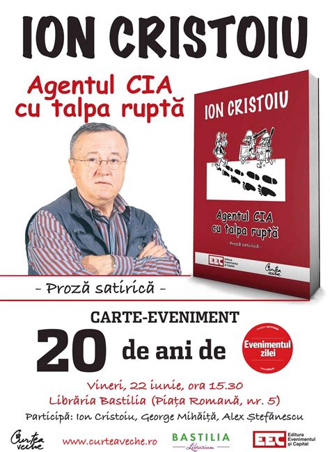 Cred că da, dar noi nu ştim. Curtea Veche Publishing » „Agentul CIA cu talpa ruptă", o ...