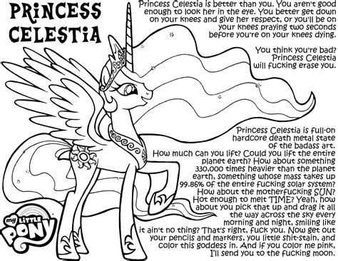 Princess celestia, a favorite mlp character. Princess Celestia Coloring Page - Coloring Home