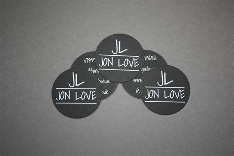 Why not try round business cards: Round Business Cards for Jon Love - Freestyle Print London ...