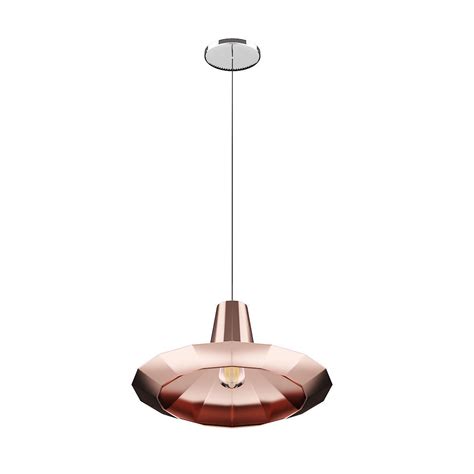 Lamps & lamp shades : 3D Ceiling Lamp with Copper Shade 03 | CGTrader