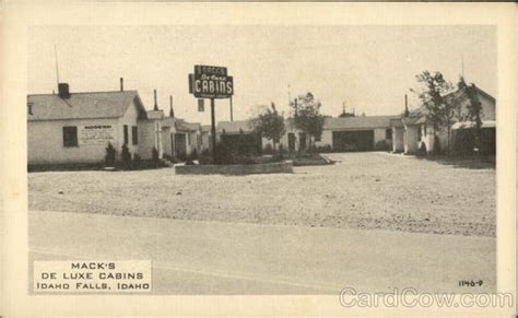 Maybe you would like to learn more about one of these? Mack's De Luxe Cabins Idaho Falls, ID Postcard