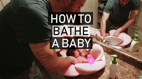 Since newborns can't be given a regular bath, learn how to clean them with a sponge bath. How To Bathe A Newborn Baby (Dad Edition) - YouTube