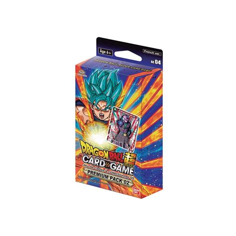Cards in this game have synergies and you're going to want to focus on 1 or 2 and build a deck around them. Acheter Dragon Ball Super Card Game - Premium Pack 02 ...