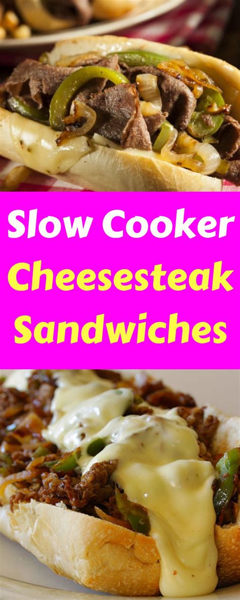 We've dozens of ideas, from burgers to bakes, soups to sandwiches, to help you find something. Slow Cooker Cheesesteak Sandwiches | Slow cooker recipes beef, Slow cooker ground beef, Healthy ...