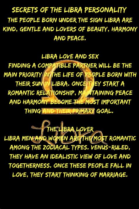 The physical transformations your body undergoes as you age also have a major influence on your sexuality. Libra Sexuality Compatibility - Marriage, Dating | Libra ...