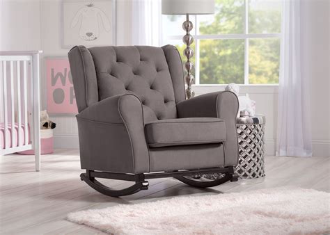 Best classic rocking chair : Delta Furniture Emma Upholstered Rocking Chair Graphite ...