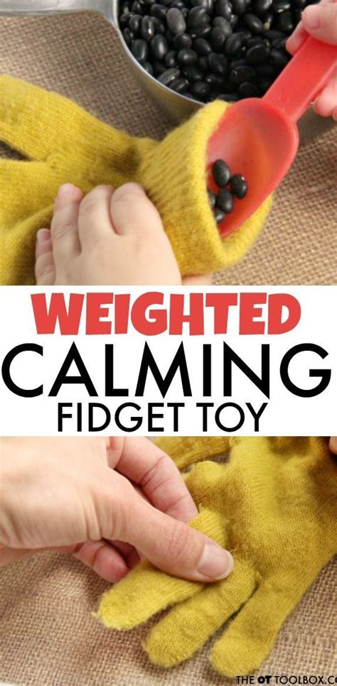 Use an old glove to make a weighted fidget toy. use a glove to make a weighted fidget toy. | Diy sensory ...