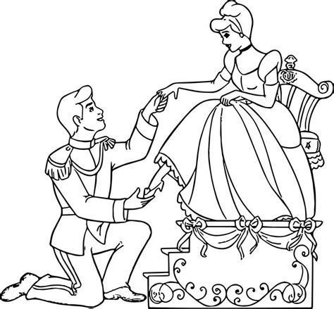 Don't tell me this isn't canon. Cinderella And Prince Charming Coloring Pages 26 2 ...