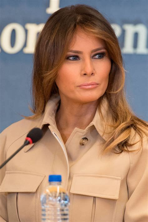 Melania trump steps out in $3,700 orange dress after landing in florida. Melania Trump news: 'Missing' First Lady shows of curves ...