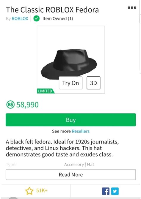 So, read on for prime gaming roblox code! Collectibles Classic Roblox Fedora In Game Items
