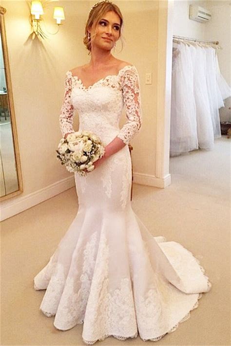 All of them were independently selected by our editors. Mermaid Wedding Dress With Sleeves,Dresses For Brides ...