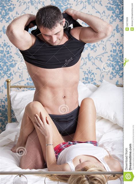 Check spelling or type a new query. Loving couple in bed stock photo. Image of sexuality ...