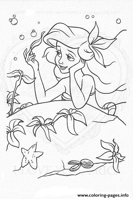 Disney princess easter coloring pages. Ariel Thinking About Eric Disney Princess Scce0 Coloring Pages Printable