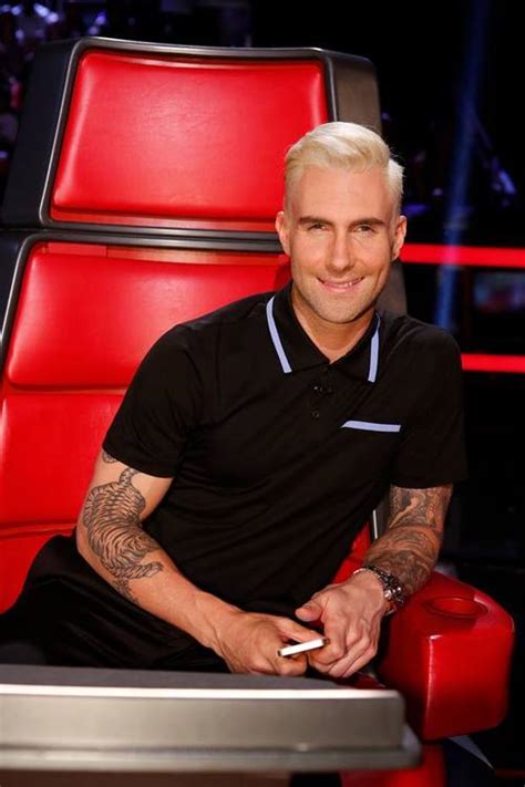 @adamlevine dude what happened to the hair? a third asked. Adam Levine Debuts Blond Hair on The Voice + Why He Went ...