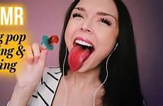 licking asmr lollipop wet mouth sounds