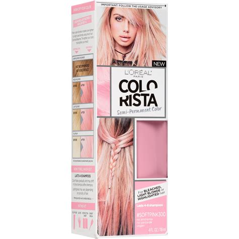 Leave in the mixture for about ten minutes before you wash it off. L'Oreal Paris Colorista Semi-Permanent Hair Color ...