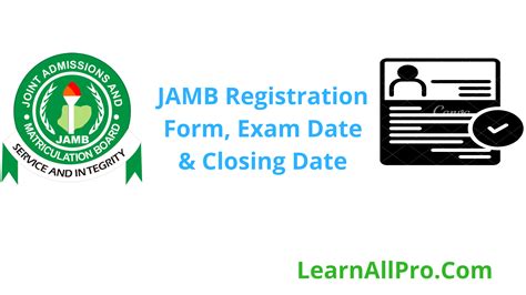The jamb 2021 registration deadline has been moved to 29th may 2021. 2021-2022-jamb-registration-form-starting-date-closing ...