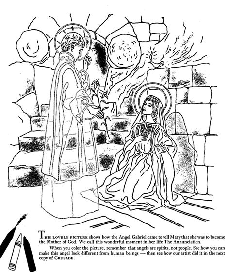 70 dreaded annunciation coloring page. Annunciation Coloring Pages — Family in Feast and Feria